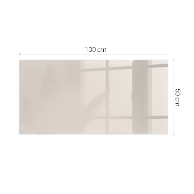 Rectangular tempered glass hearth Color Pale Pink