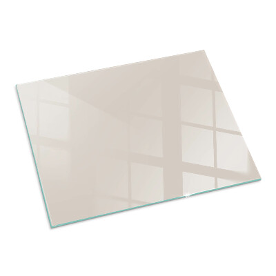 Rectangular tempered glass hearth Color Pale Pink