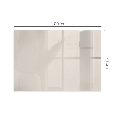 Rectangular tempered glass hearth Color Pale Pink