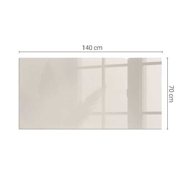 Rectangular tempered glass hearth Color Pale Pink