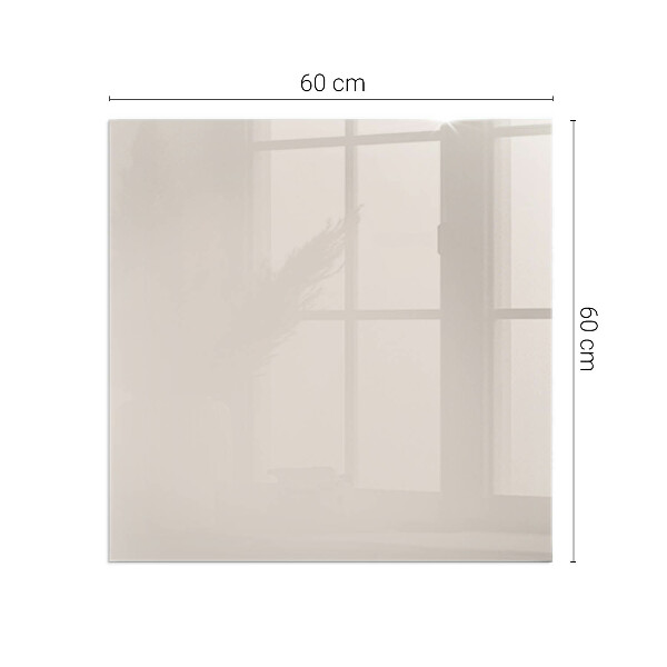 Rectangular tempered glass hearth Color Pale Pink