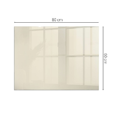 Rectangular glass hearth Color Beige