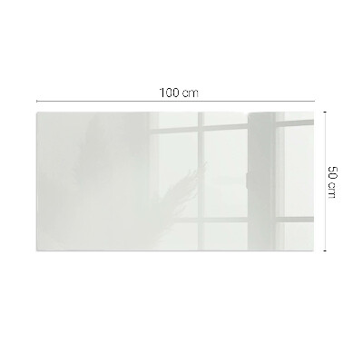 Rectangular tempered glass hearth Color Gray