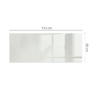 Rectangular tempered glass hearth Color Gray
