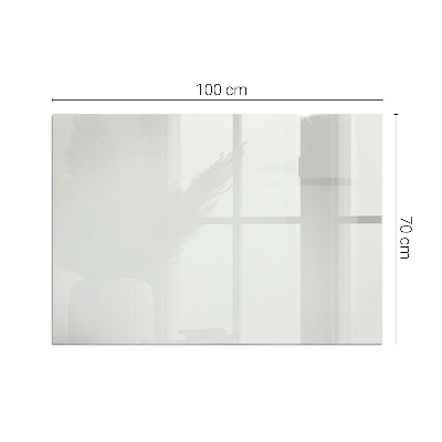 Rectangular tempered glass hearth Color Gray