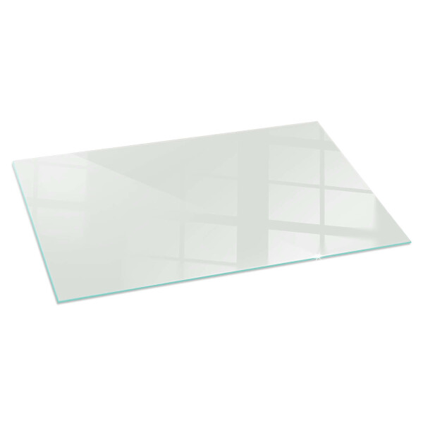 Rectangular tempered glass hearth Color Gray