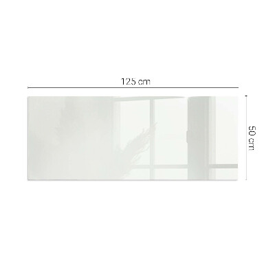 Rectangular glass hearth for wood stove Ivory color