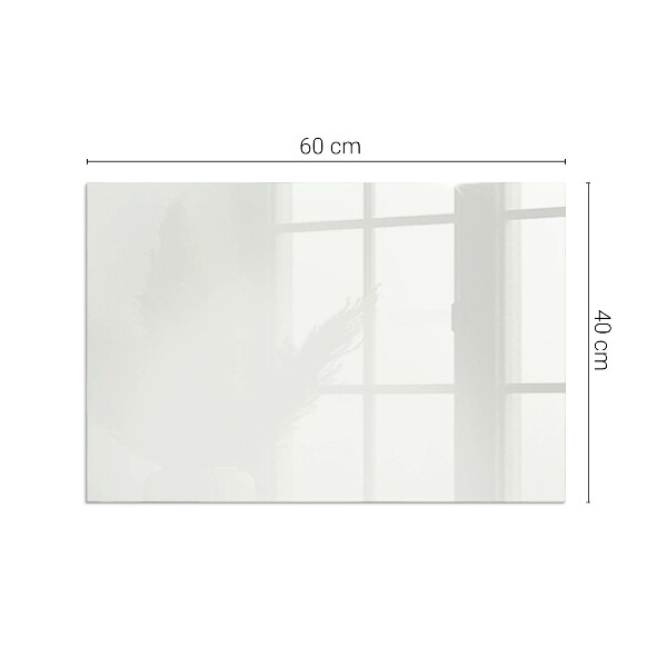 Rectangular glass hearth for wood stove Ivory color