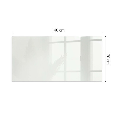 Rectangular glass hearth for wood stove Ivory color