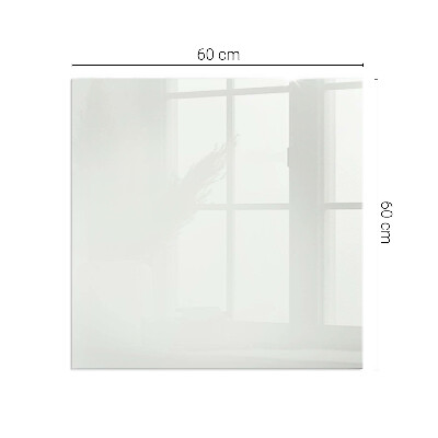 Rectangular glass hearth for wood stove Ivory color