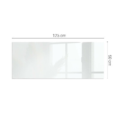 Rectangular glass hearth Color White