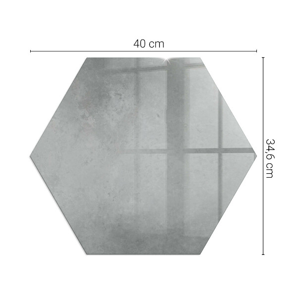 Hexagonal glass hearth Concrete structure with effect