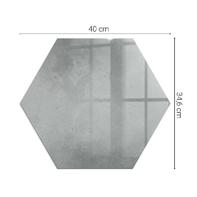 Hexagonal glass hearth Concrete structure with effect