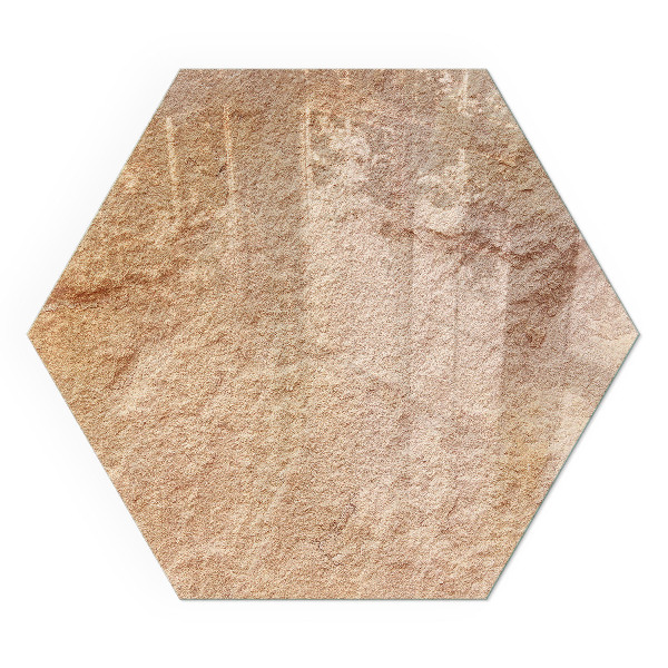 Hexagonal glass hearth for wood stove The nature of the stone structure