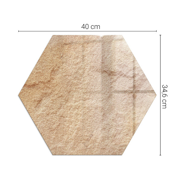 Hexagonal glass hearth for wood stove The nature of the stone structure