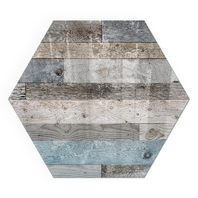 Hexagonal glass hearth for log burner Board colors in various shades