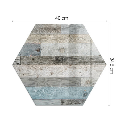Hexagonal glass hearth for log burner Board colors in various shades