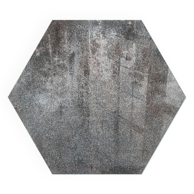 Hexagonal glass hearth Raw structure pattern
