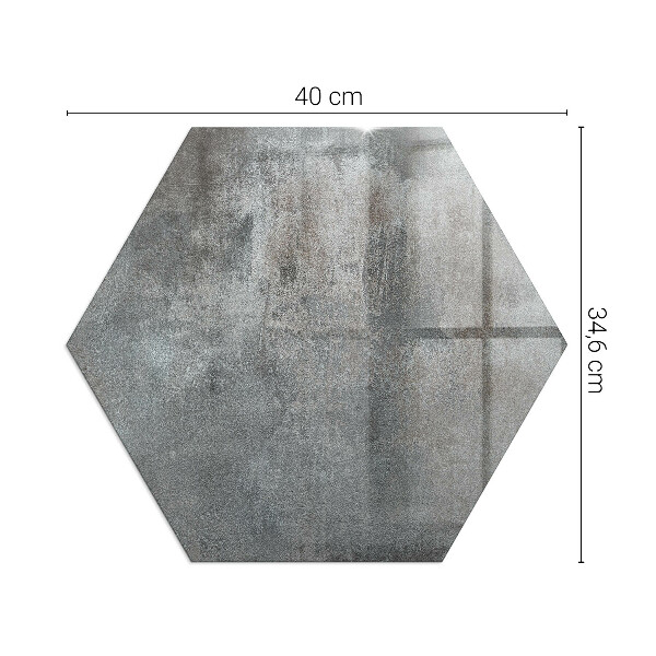 Hexagonal glass hearth Raw structure pattern