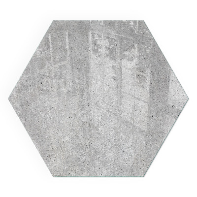Hexagonal glass hearth Concrete texture in a raw style