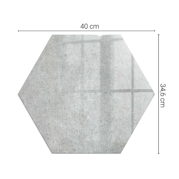 Hexagonal glass hearth Concrete texture in a raw style
