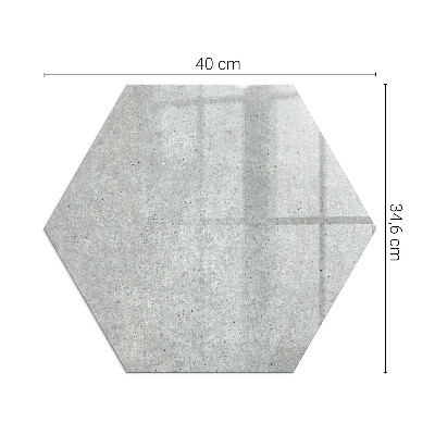 Hexagonal glass hearth Concrete texture in a raw style
