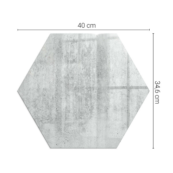 Hexagonal glass hearth for log burner Raw concrete structure