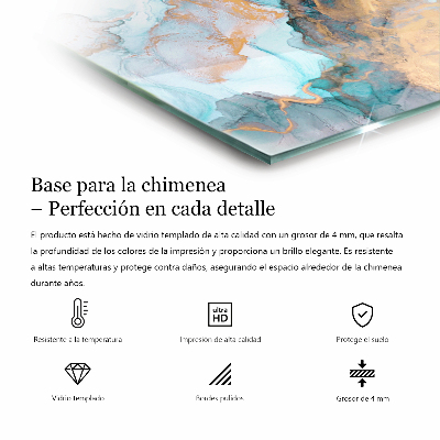 Hexagonal glass hearth Pattern of three-dimensional shapes