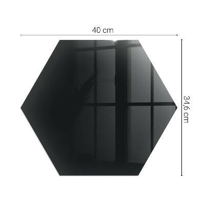 Hexagonal glass hearth for log burner Color Black