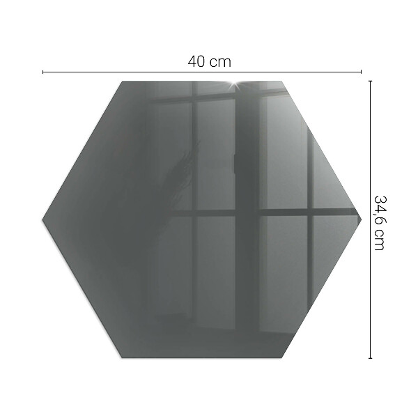 Hexagonal glass hearth Color: Gray-brown