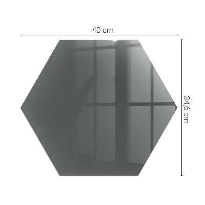 Hexagonal glass hearth Color: Gray-brown