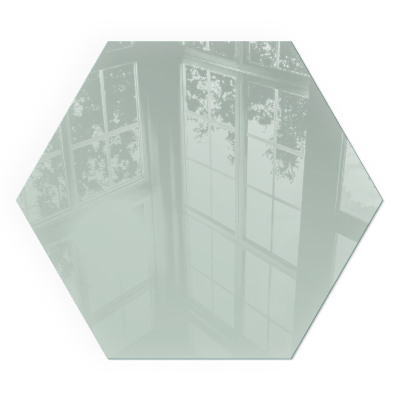 Hexagonal glass hearth Color Light Green