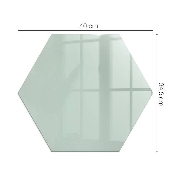 Hexagonal glass hearth Color Light Green