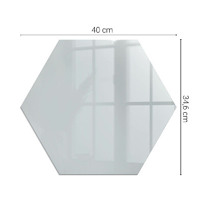 Hexagonal glass hearth for log burner Color Gray