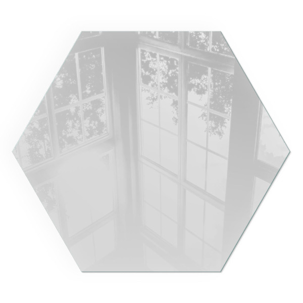 Hexagonal glass hearth Color Gray