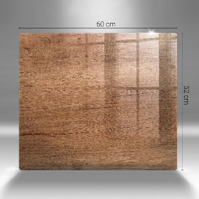 Glass candle plate Wood texture