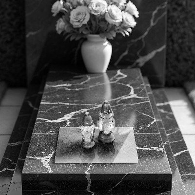 Grave candle coaster Concrete stone texture