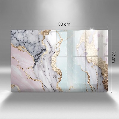 Grave candle coaster Pastel marble