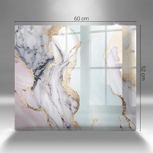 Grave candle coaster Pastel marble