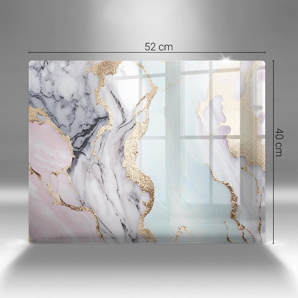 Grave candle coaster Pastel marble