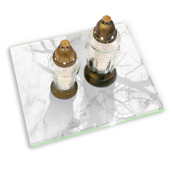 Grave candle coaster Modern marble