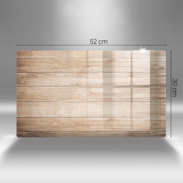 Glass candle plate Wooden boards