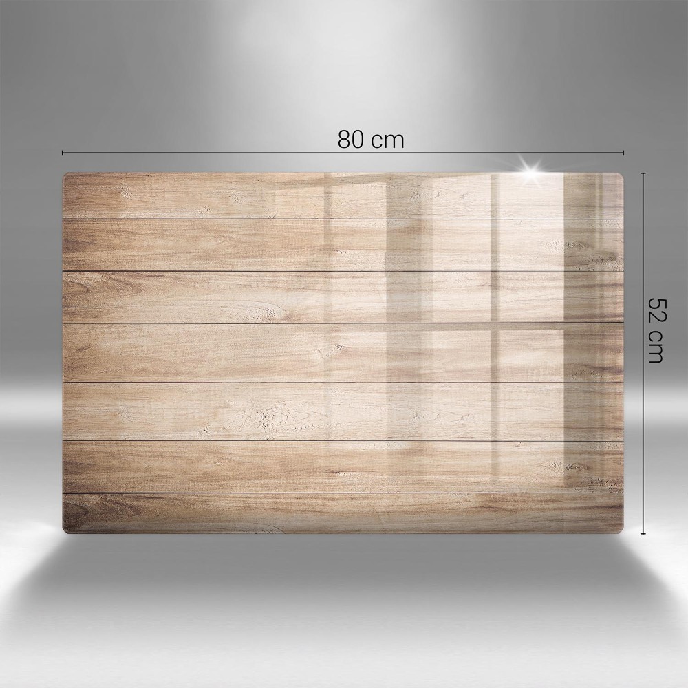 Glass candle plate Wooden boards