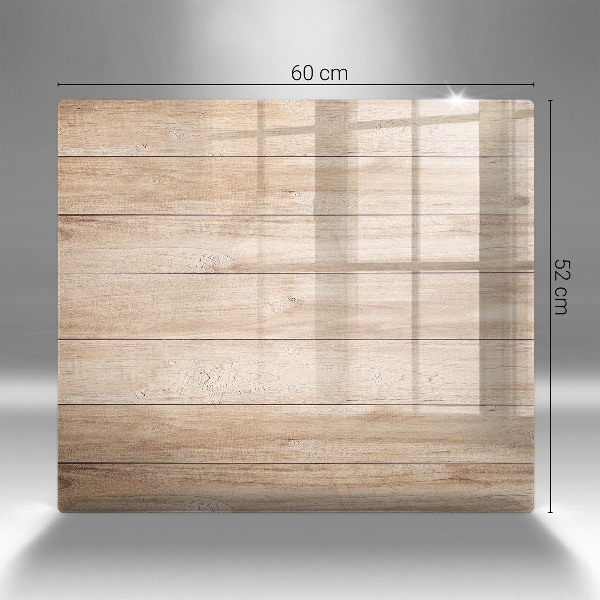 Glass candle plate Wooden boards