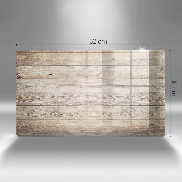 Glass candle plate Wooden boards