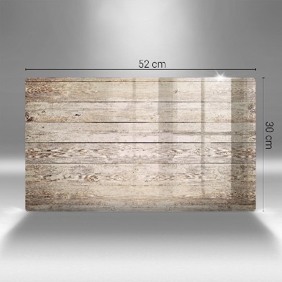 Glass candle plate Wooden boards