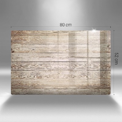 Glass candle plate Wooden boards