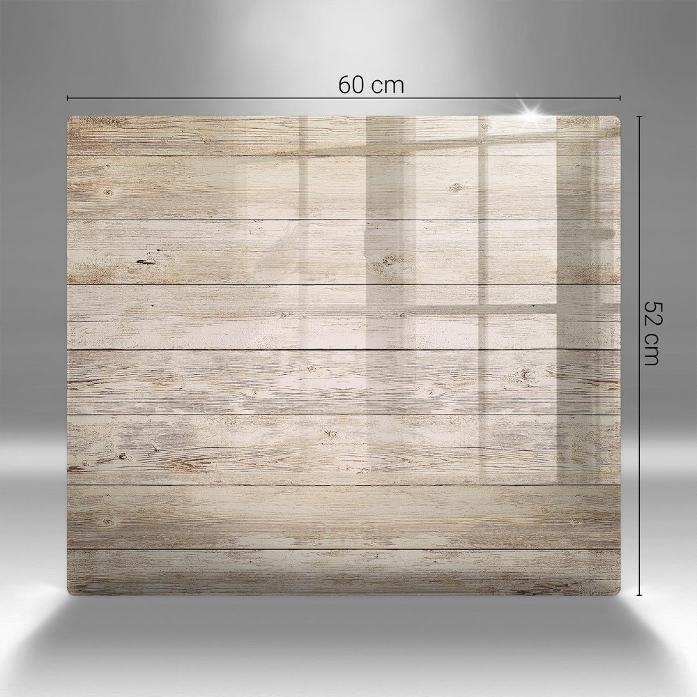 Glass candle plate Wooden boards