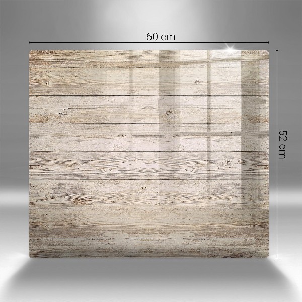 Glass candle plate Wooden boards