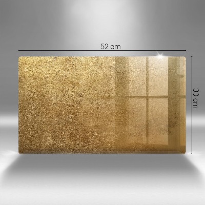 Glass candle plate Background texture gold